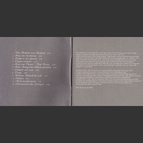 Von Bullerbü nach Babylon – CD 2003 Inlay 2