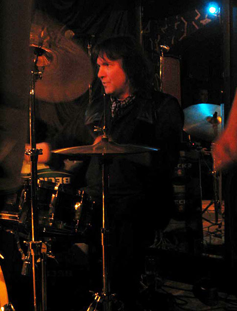 Klaus am Schlagzeug
