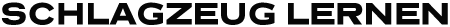 Schlagzeug Lernen Logo schwarz